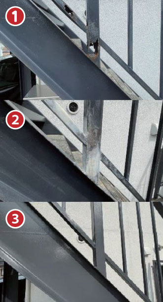 サビによる欠損部の再生